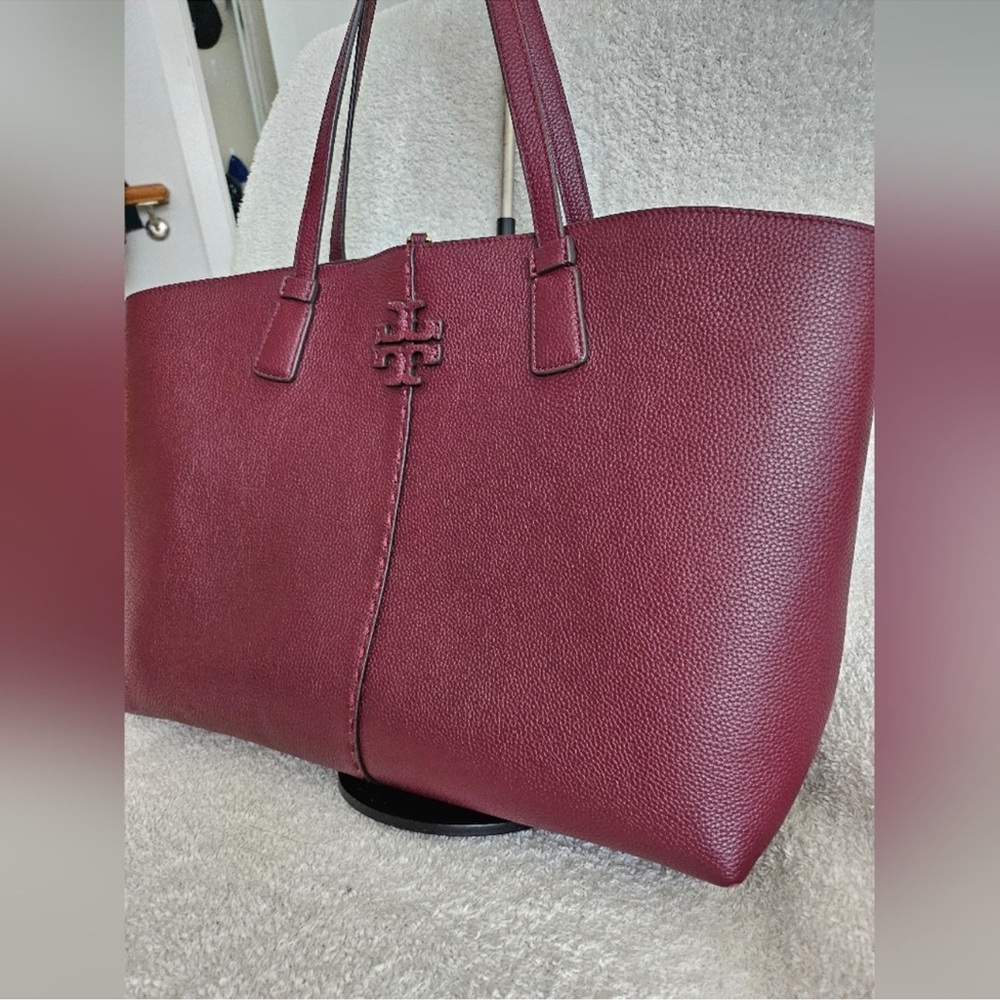 Authentic Tory Burch McGraw Large Tote